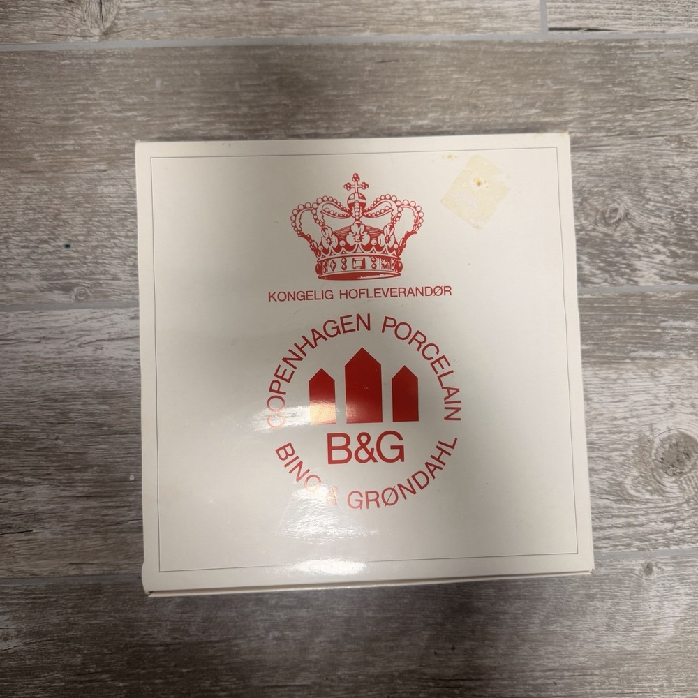 VTG BING GRONDAHL 1970 JULE AFTER CHRISTMAS PLATE PHEASANTS IN THE SNOW With Box - Picture 6 of 6